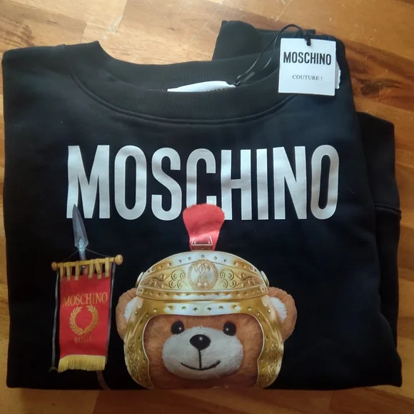 Authentic Moschino black,sweat shirt, Large - Picture 1 of 4